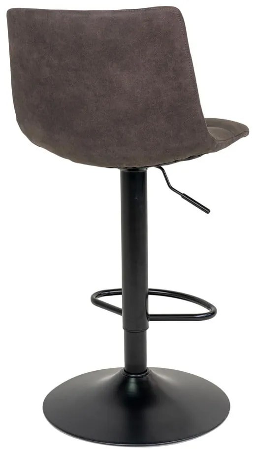 Ciemnoszare tapicerowane hokery zestaw z regulowaną wysokością 2 szt. (wysokość siedziska 63 cm) Middelfart – House Nordic