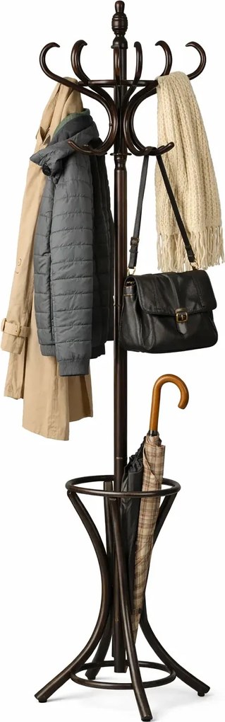 Drewniany wieszak stojący  wengeD2-C48