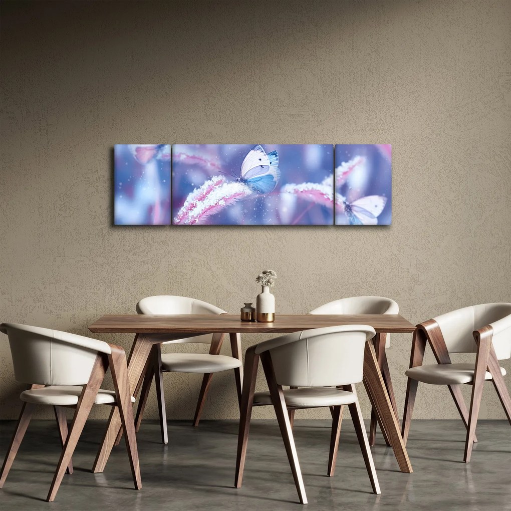 Obraz - Motyle zimą (170x50 cm)