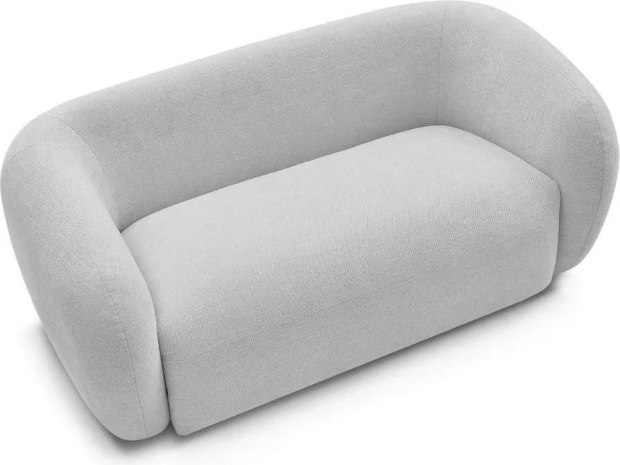Jasnoszara sofa z tkaniny szenilowej 160 cm Celine – Bobochic Paris