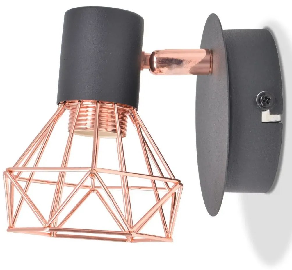 Miedziane kinkiety LED 2 sztuki loft W1-G72