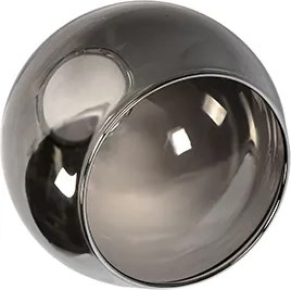 Plafon art deco czarny przydymione szkło 4-źródła światła - Vidro