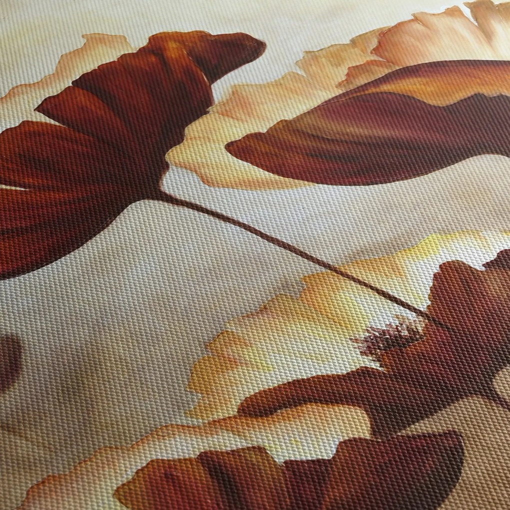 Obraz czerwonych kwiatów (125x70 cm)