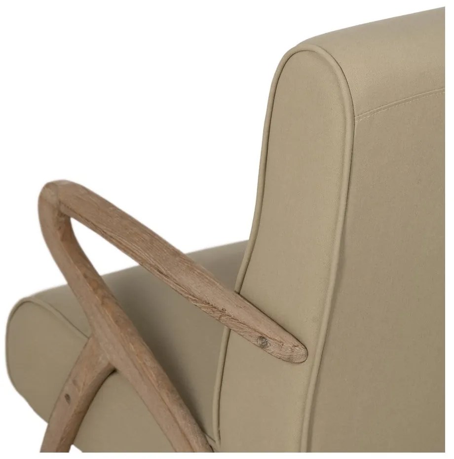 Beżowy fotel Weave – Ixia