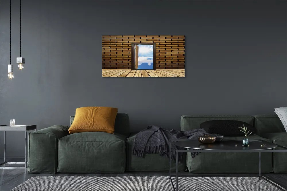 Zdjęcie na płótnie Trójwymiarowe Drzwi do Nieba