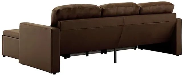 Rozkładana sofa kanapa modułowa brązowa - Odi 4Q