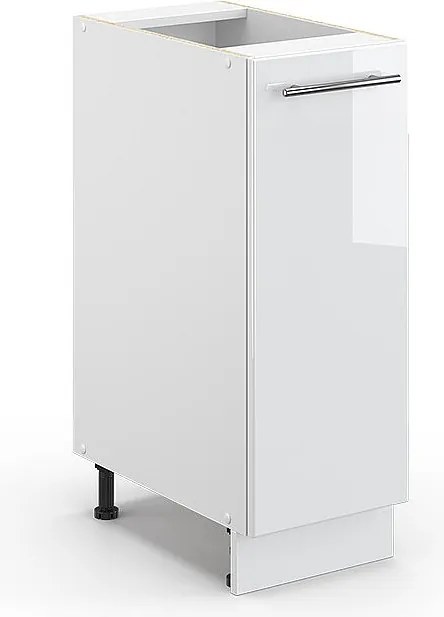 Szafka apteczna biały wysoki połysk 30x51.6x82 fame-line