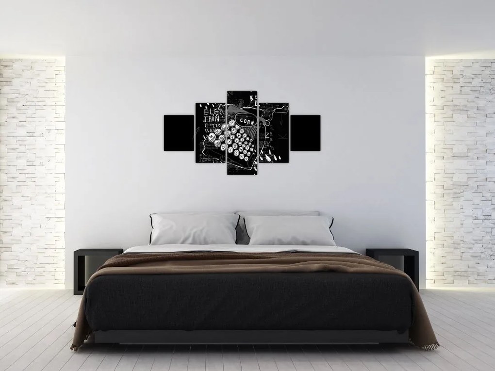 Obraz - Rysunek w stylu Banksy (125x70 cm)