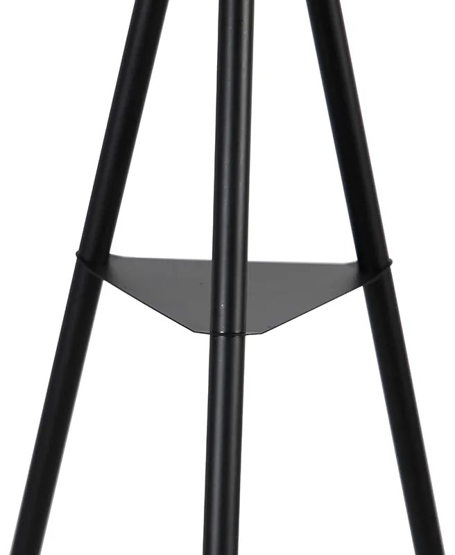 Lampa podłogowa industrialna statyw stal czarny - Bliss Vefa