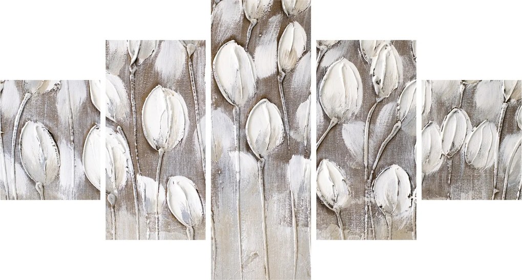 Obraz - Ułożone tulipany (125x70 cm)