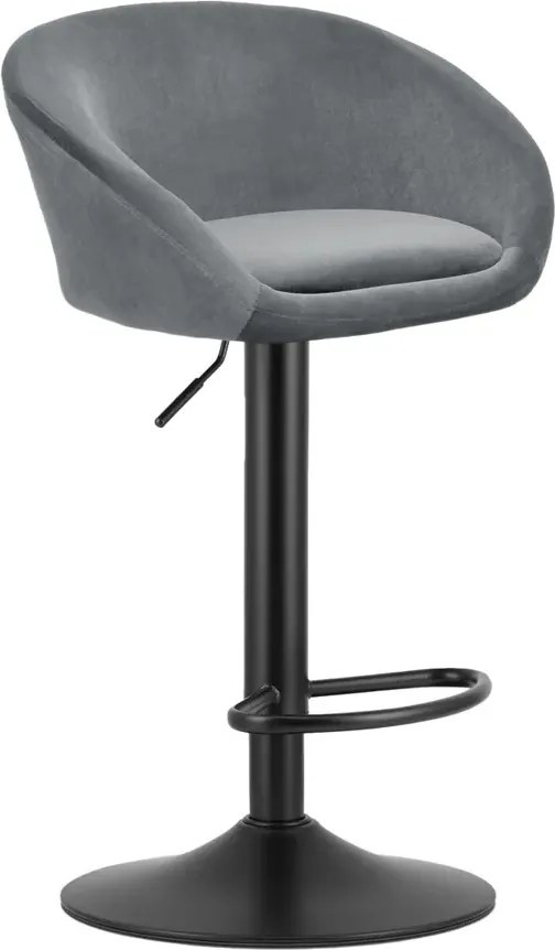 Szary hoker aksamitny T2-L30