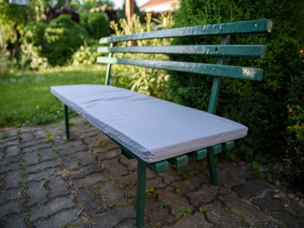 Poduszka na ławkę 120x40 cm szara