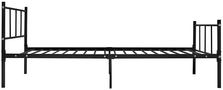 Czarne metalowe łóżko 90x200 cm - Kalea