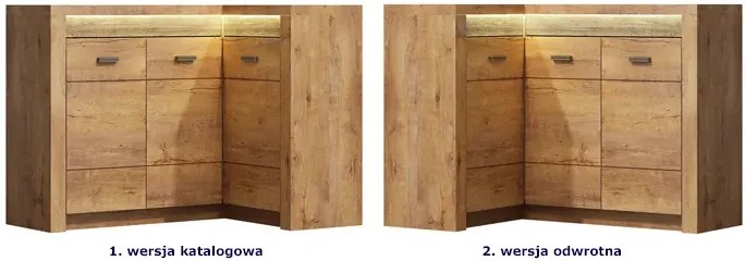 Komoda narożna jesion jasny - Filin 15X