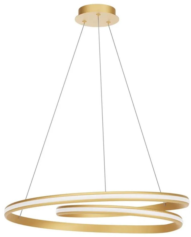 Redo 01-4364 - LED ściemnialny żyrandol na lince TORSION LED/60W/230V złoty