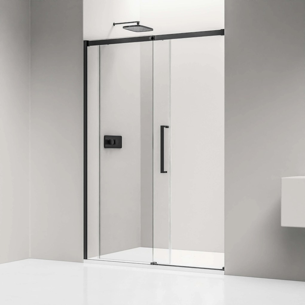 Drzwi prysznicowe przesuwne ze ścianką Soft-Close DX906 FLEX