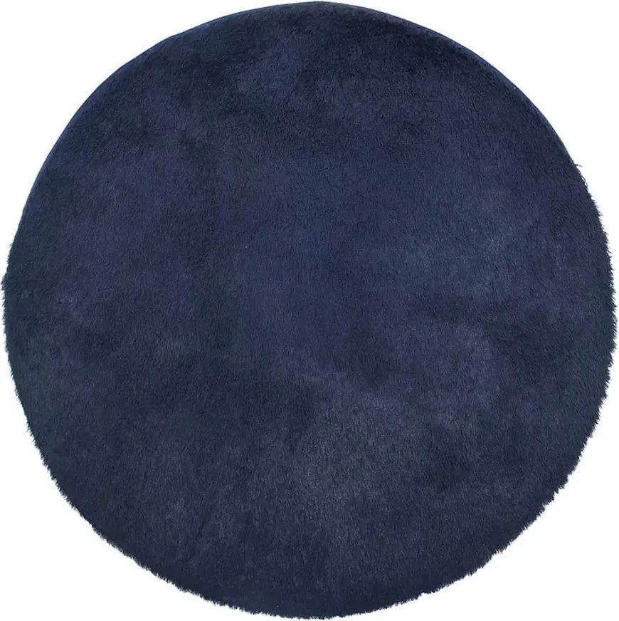 Granatowy okrągły dywan 120x120 G1-T92