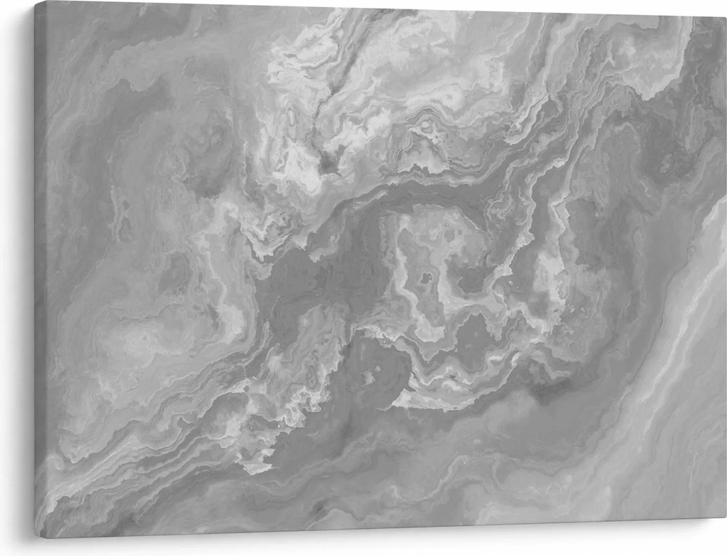 Obraz - Marmur w czerni i bieli (70x50 cm)