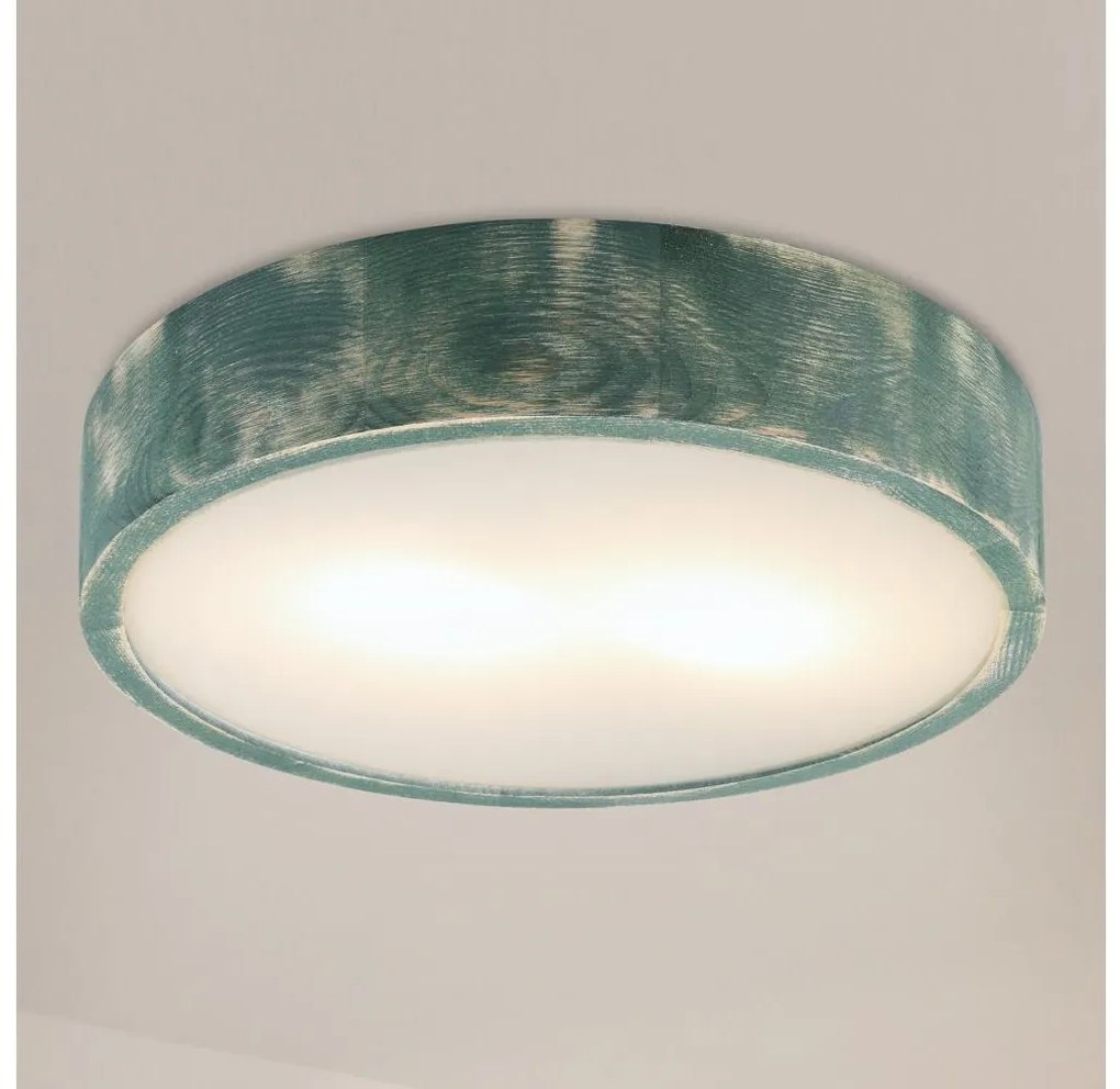 Brilagi - Lampa sufitowa PINO 2xE27/15W/230V sosna/zielony śr. 37,5 cm