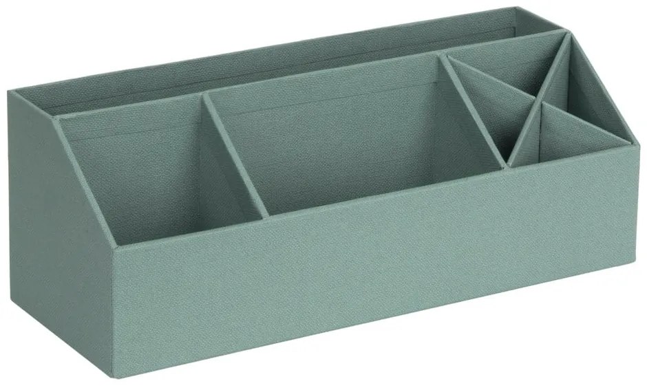 Zielony kartonowy organizer na artykuły papiernicze Elisa Canvas Paper Laminate – Bigso