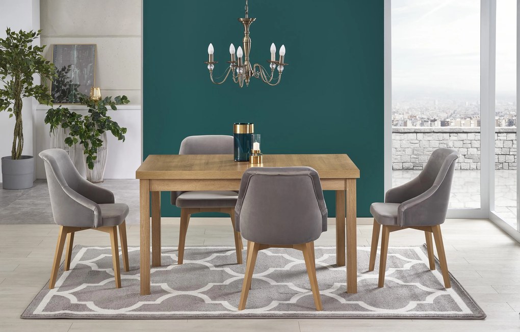 Rozkładany stół do jadalni Tiago 2 w kolorze drewna