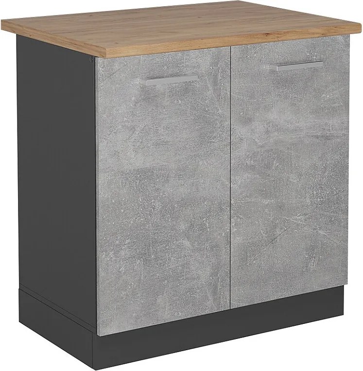 Szafka pod zlew beton 80x60x81.6 r-line