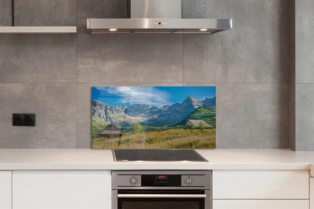 Panel szklany do Kuchni Górska Osada w Dolinie