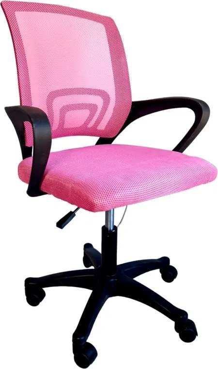 Różowe krzesło biurowe JETTA