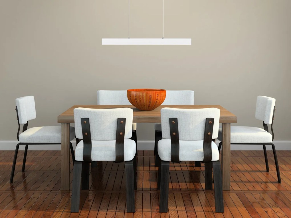 Biała lampa wisząca LED 60 cm z drewna jesionowego L60KB-4K-WEIß wymie