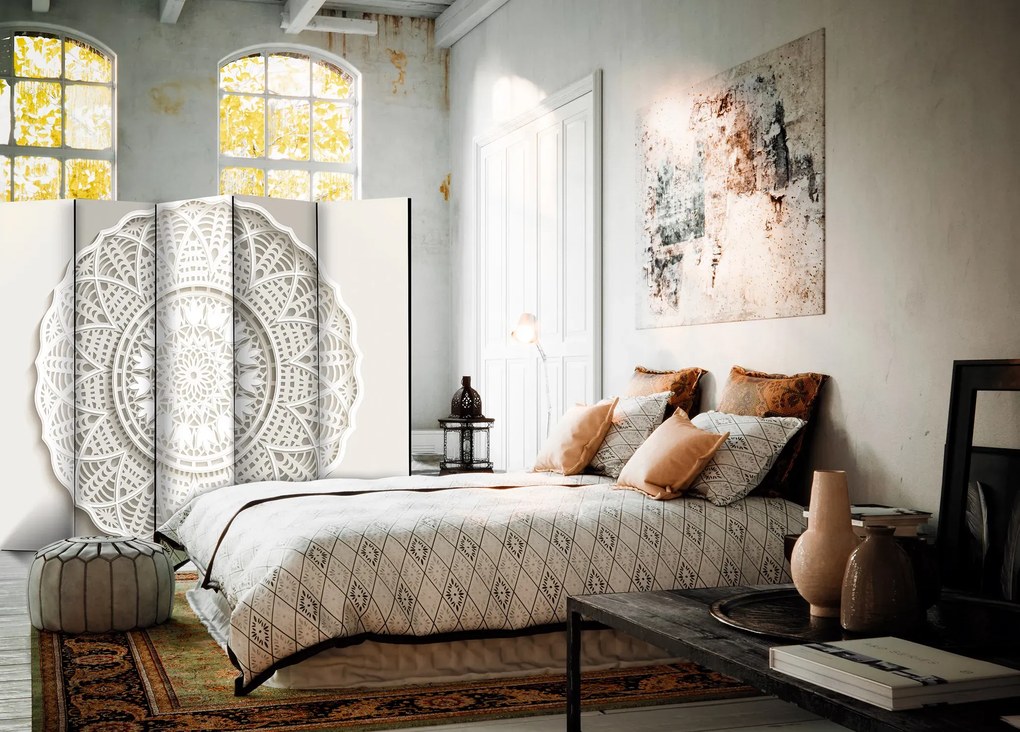 Parawan akustyczny Orient 225x172 cm 5-częściowy czarny ARTGEIST B