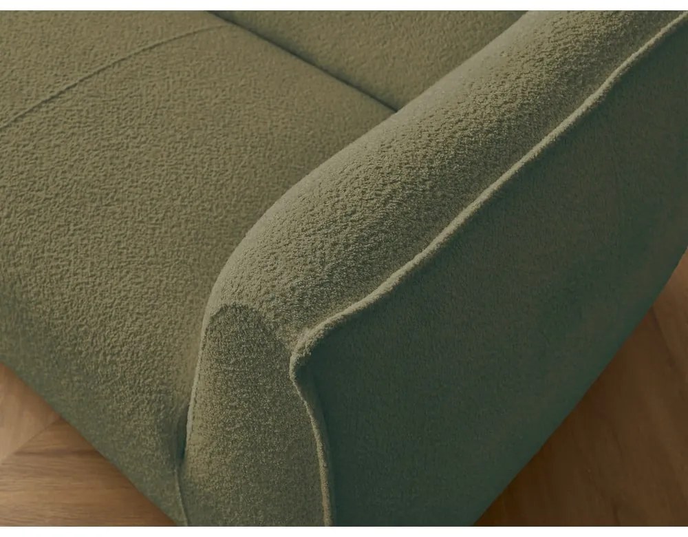 Zielona sofa z materiału bouclé 242 cm Giorgia – Bobochic Paris