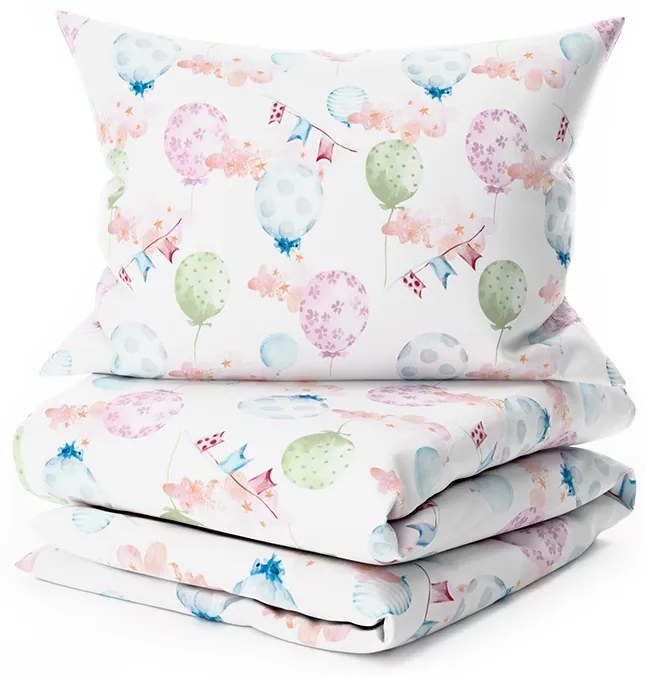 PrzytulneMieszkanie.pl PrzytulneMieszkanie.pl Pościel krepowa do łóżeczka Renforcé BALUNEA biała Rozmiar pościeli: 45 x 65 cm | 90 x 140 cm