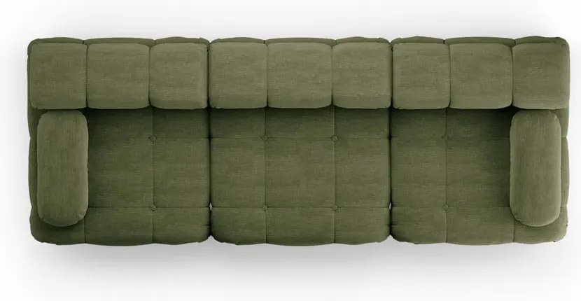 Ciemnozielona sofa 288 cm Ferento – Cosmopolitan Design