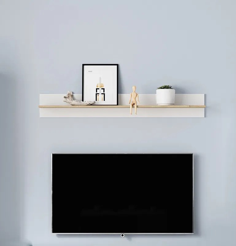 RACO Półka Wisząca Biała – Nowoczesna Półka Ścienna