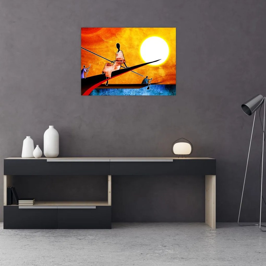 Obraz z okresu starożytnego malarstwa (70x50 cm)