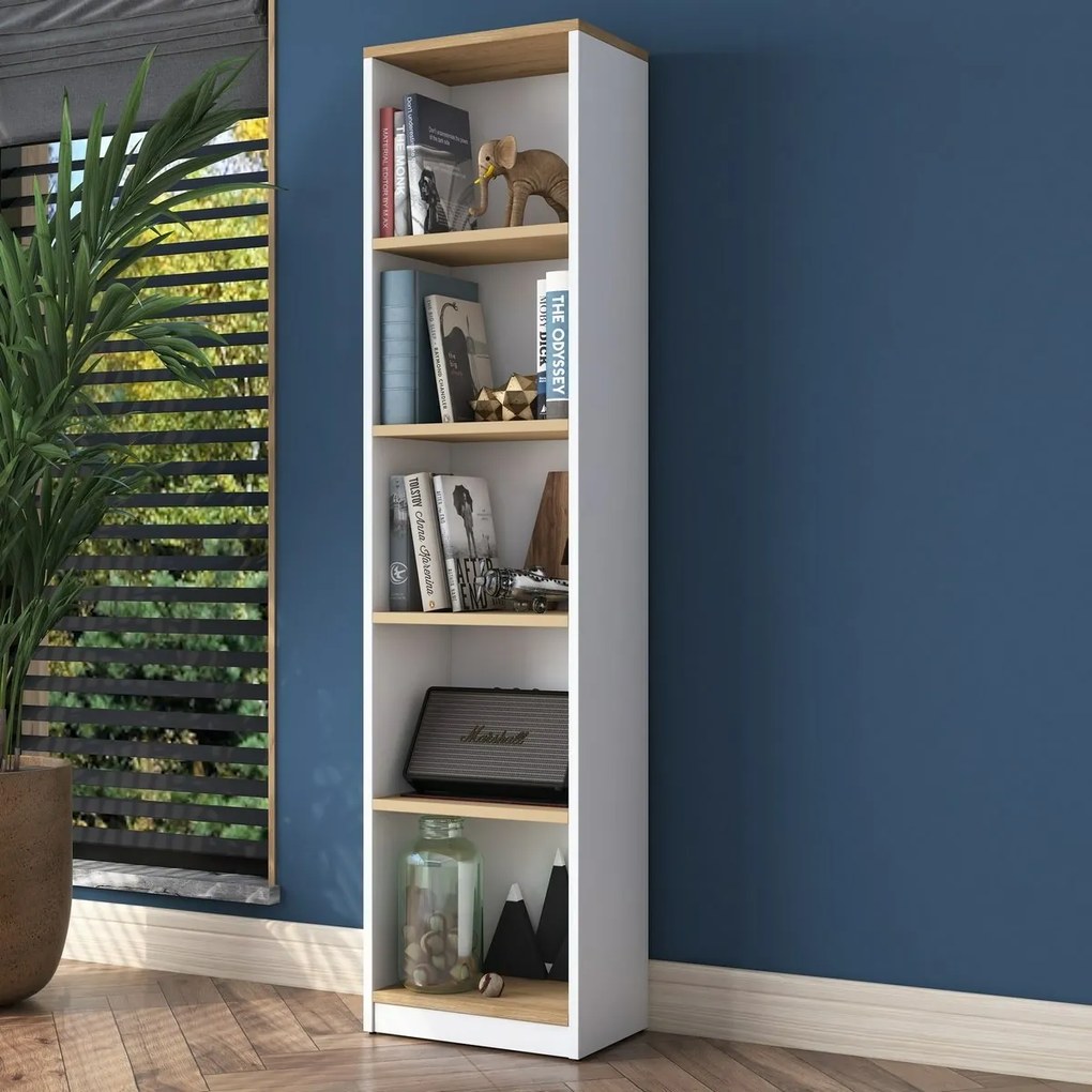 Biblioteczka Hale White and Walnut
