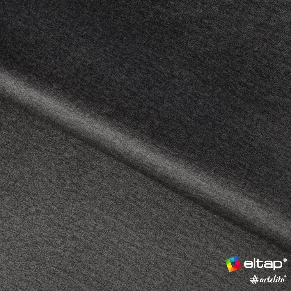 Szare tapicerowane łóżko dwuosobowe ze schowkiem ze stelażem 160x200 cm Plissa – ELTAP