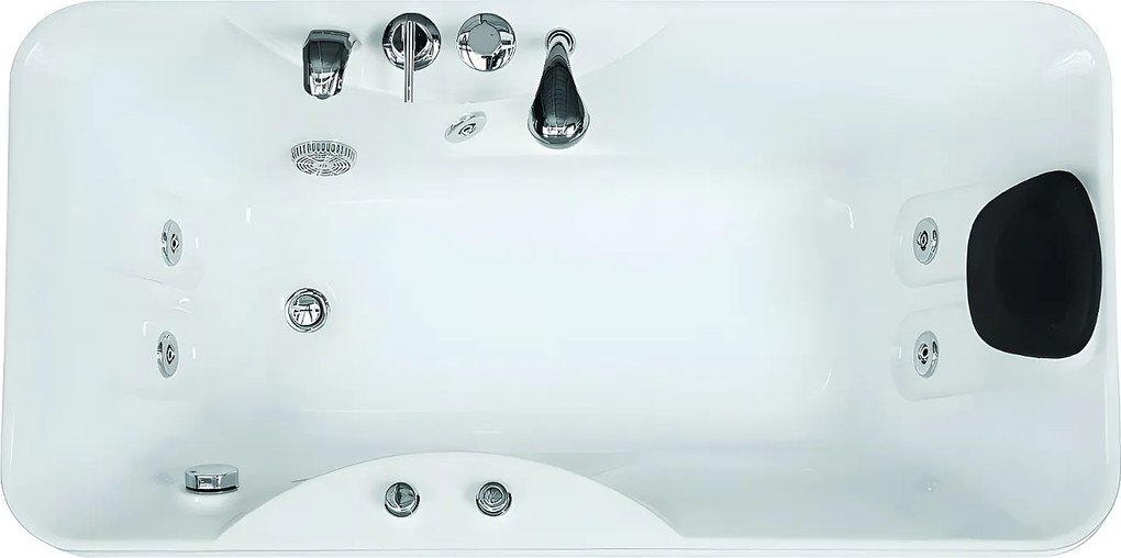Wanna z hydromasażem GAVINO - 1-osobowa - 140L - 75*150*H65cm - Narożnik lewostronny