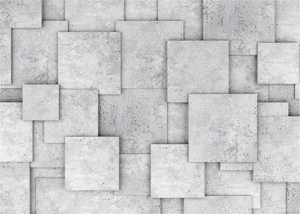 Obraz na szkle - Abstrakcja płytek betonowych (70x50 cm)