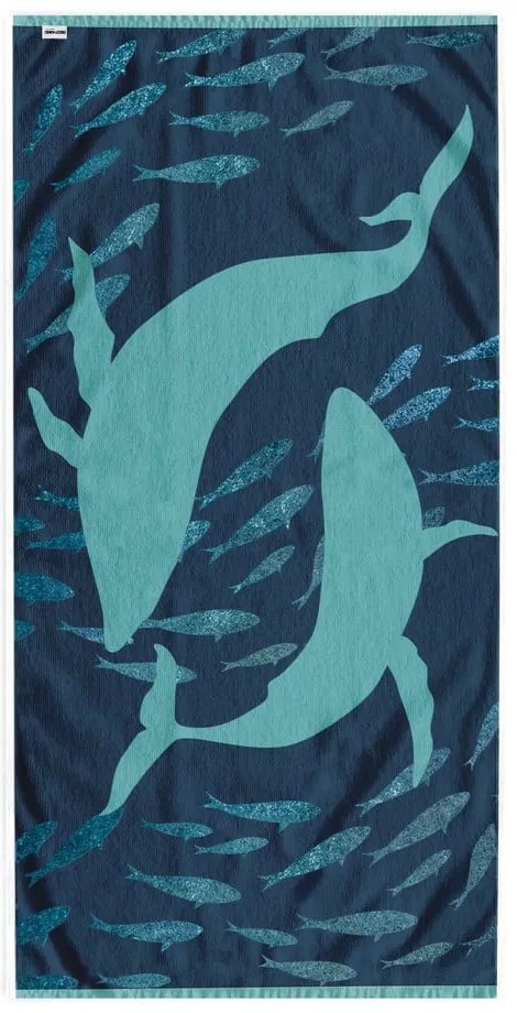 Niebieski ręcznik plażowy 90x180 cm Dolphin – DecoKing