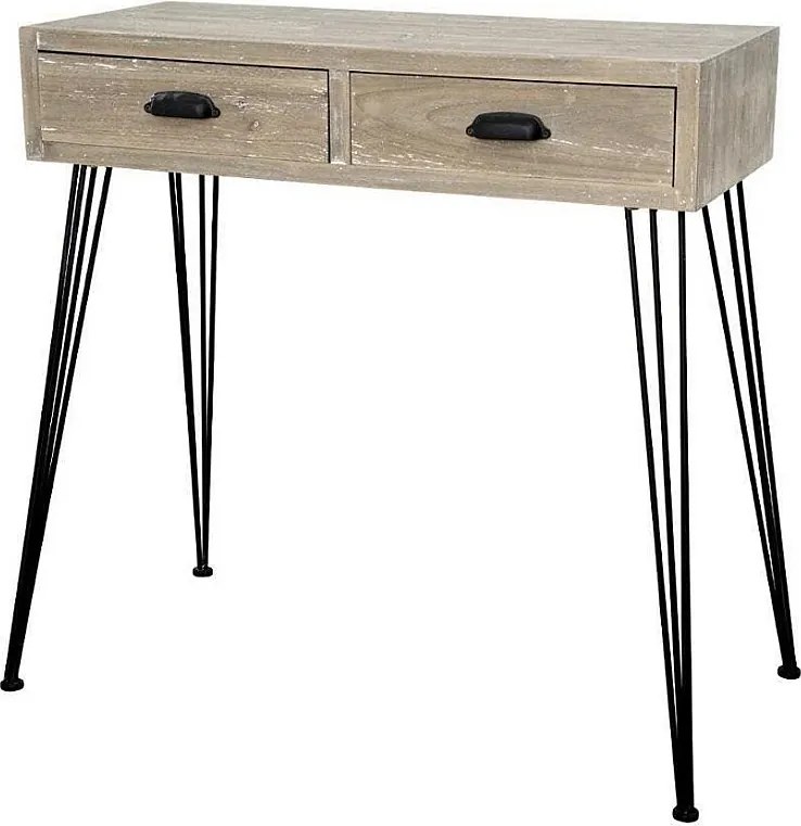 Konsola 80x80x36 cm czarna Loano Lo012