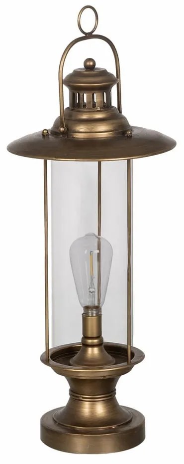 Lampa stołowa LED w kolorze złota ze szklanym kloszem (wysokość 58 cm) – Ixia
