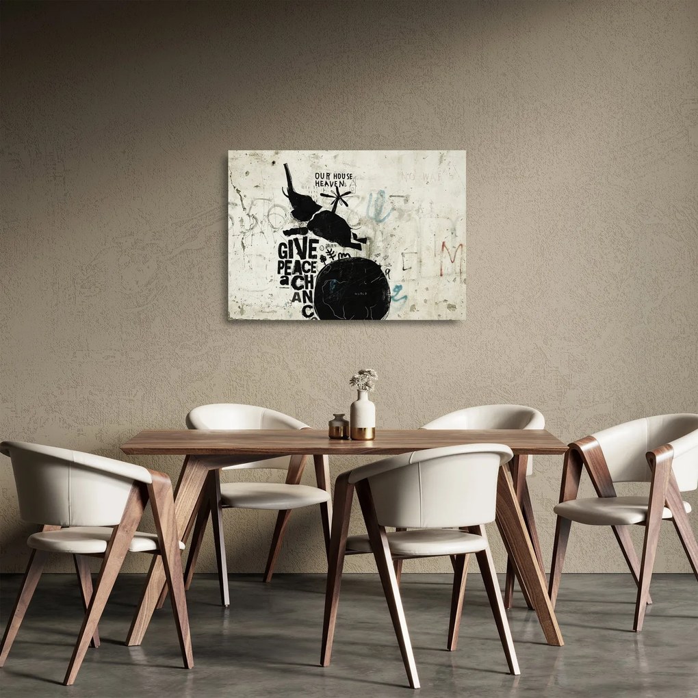 Obraz na szkle - Słoń nad ziemią (70x50 cm)
