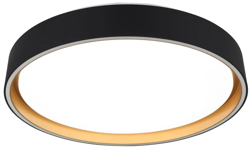 Czarna lampa sufitowa LED ø 40 cm Felis – Reality