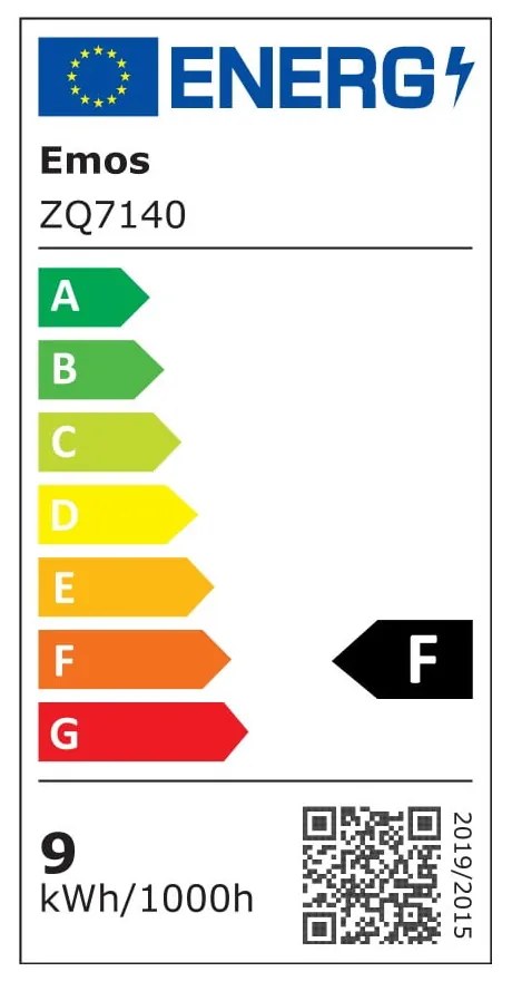 Żarówka LED z ciepłym światłem z gwintem E27, 9 W – EMOS