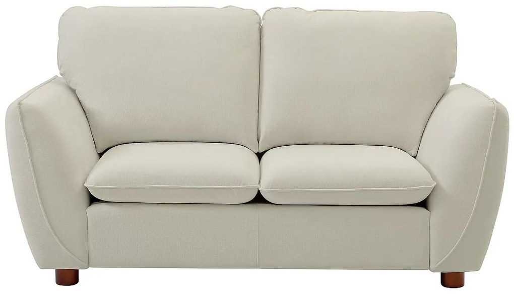 Kanapa  2-osobowa z tkaniny w kolorze złamanej bieli MENARDIA