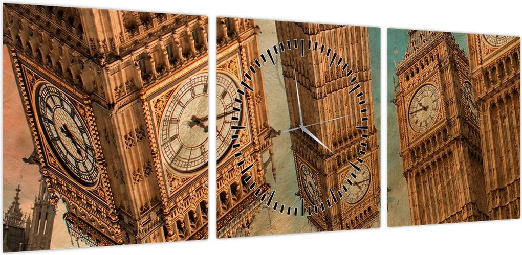 Obraz - Big Ben, Londyn (z zegarem) (90x30 cm)