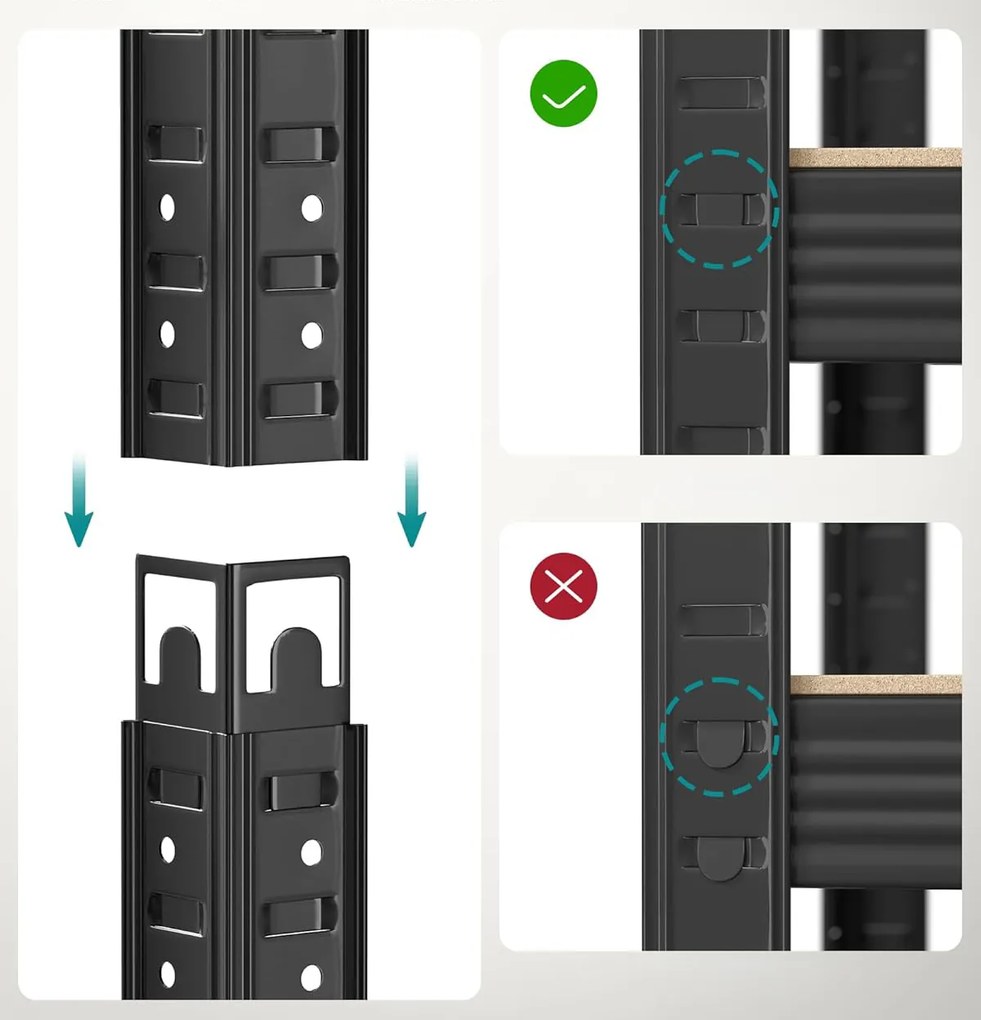 Regał Magazynowy, Warsztatowy - GLR060B01