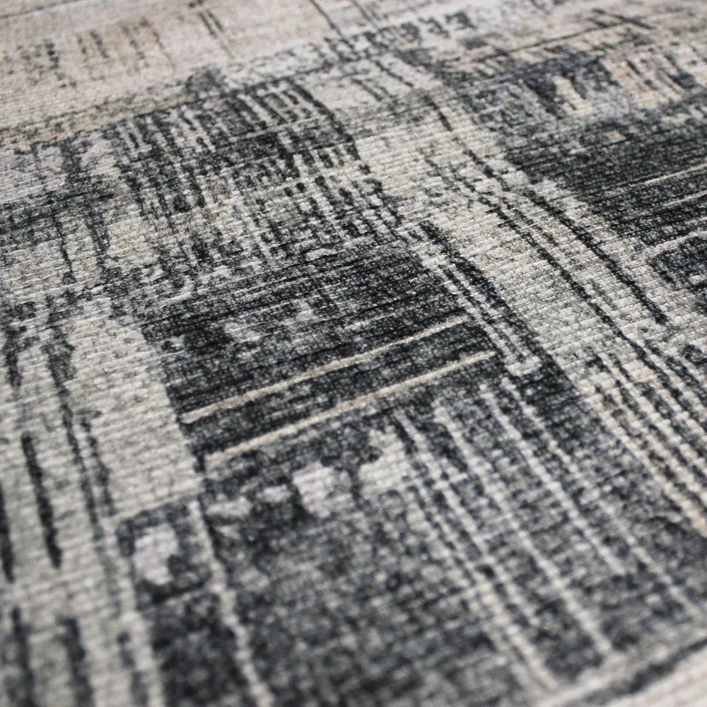 Szary dywan odpowiedni do prania 115x170 cm Silas Abstract – Flair Rugs