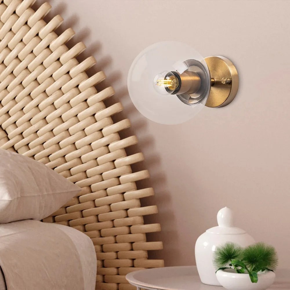 Kinkiet w kolorze brązu ø 15 cm Atmaca – Opviq lights